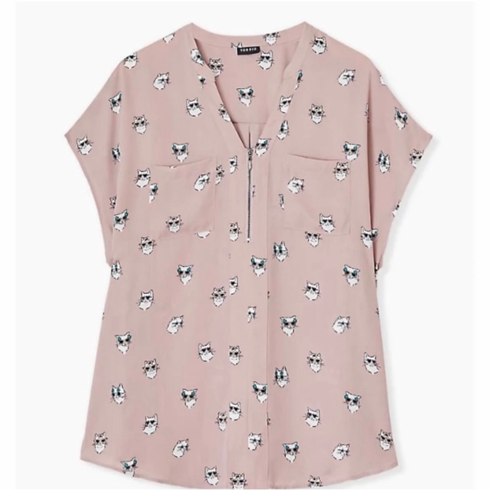 Taupe Torrid Cat Print